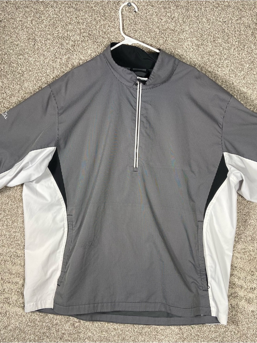 FootJoy DryJoys HydroLite Mens 2XL Short Sleeve 1/2 Zip Golf Rain Shirt Jacket